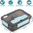 Bento box adult lunch box,lunch box kids,1500ML for lunch,Microwave & Dishwasher & Freezer Safe, BPA Free (BLACK)