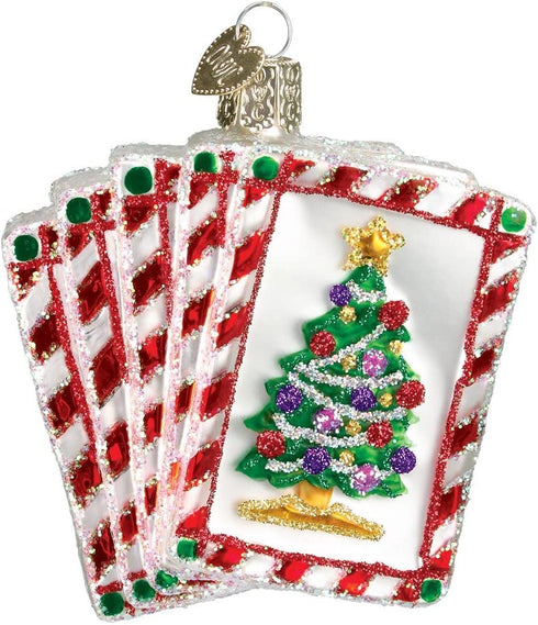Old World Christmas Ornaments: Vegas Baby Glass Blown Ornaments for Christmas Tree, Royal Flush (44035)