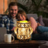 MAXWINER Electric Wax Melt Warmer Wrought Iron Crystal Oil Burner for Home, Living Room, Bedroom, Kitchen, SPA, Office (Silver)