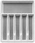Expandable Cutlery Drawer Organizer, Flatware Drawer Tray for Silverware, Serving Utensils, Multi-Purpose Storage for Kitchen, Office, Bathroom Supplies