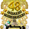 Gold 48th Birthday Decorations Kit, Cheers To 48 Years Banner Balloons 48th Cake Topper Birthday Sash Gold Tinsel Foil Fringe Curtains for 48 Birthday&Anniversary Decorations