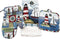 Capes Treasures Nautical Summer Kitchen Set - Dish Towel, Pot Holder, and Oven Mitt (Sailboat and Lighthouses)