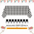 Plaid Tablecloths Valentines Tablecloths Farmhouse Black and White Checkered Tablecloth Buffalo Table Linen for Valentines Party Decorations 56x120 inch