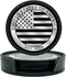 American Flag Coasters Set - 4 USA Drink Coasters for Home, Bar, Office or Car (American Flag)