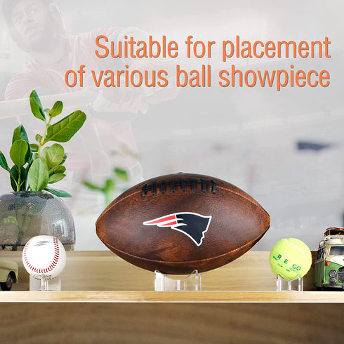 Acrylic Display Rack for Baseball,Softball,Basketball,Football,Volleyball (1.97x1.1 inch and 3.54x1.3 inch)