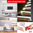 White LED Strip Lights, 16.4ft Dimmable LED Light Strip with Memory Function, 300 Bright 6500K 2835 LEDs, Self-Adhesive 12v Flexible LED Rope Lights for Kitchen Cabinet Mirror Bedroom Closet Decor