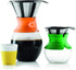 Bodum Pour Over Coffee Maker with Permanent Filter, 1 Liter, 34 Ounce, Black Band