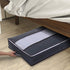 Large Capacity Clothes Storage Bins Bags Organizers 4 Foldable Clothes Storage Containers Organizer Blankets Clothes Comforters Zipper Bins with Clear Window for college dorm room essentials Gray
