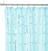 Intelligent Design Raina Shower Curtain Printed Geometric Metallic Machine Washable Modern Home Bathroom Decorations, 72 in x 72 in, Aqua