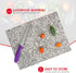Home Basics Granite (8" x 12", White) Cutting Board