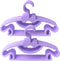 Plastic Kids Hanger,30 Pack Small Hanger Toddler Hangers for Laundry and Closet,Baby Coat Hanger Childrens Durable Hangers,Purple