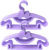 Plastic Kids Hanger,30 Pack Small Hanger Toddler Hangers for Laundry and Closet,Baby Coat Hanger Childrens Durable Hangers,Purple