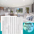 Light Switch Label Sticker Clear Transparent with Text. for Home, Kitchen, Bathroom, Office School Use. 248 Clear Labels (Includes Blank Labels)