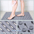 KMAT Shower Mat Non Slip Bathtub Mats Bath Mats for Shower Tub with Suction Cups and Drain Holes,Bathmat Bath Tub Mat (BPA, Latex, Phthalate Free)-Grey