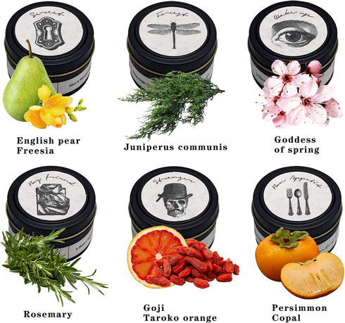 6 Pack Candles for Home Scented, Candles Gift for Women, Aromatherapy Candles Sets, 3.5oz All Natural Soy Wax Scented Candles, Stress Relief & Relax Bath Candles Gift for Valentine's Day, Mother's Day
