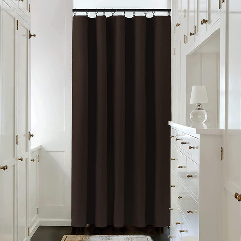 NICETOWN Window Curtains Blackout Drapery Panels - Solid Back Tab & Rod Pocket Blackout Drapes for Theater (Toffee Brown, 70 inches x 84 inches, Sold Individually)