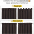 NICETOWN Window Curtains Blackout Drapery Panels - Solid Back Tab & Rod Pocket Blackout Drapes for Theater (Toffee Brown, 70 inches x 84 inches, Sold Individually)
