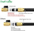 TheFitLife Flexible and Expandable Garden Hose - Triple Latex Core with 3/4" Solid Brass Fittings and 8 Function Spray Nozzle, Easy Storage Kink Free Water Hose (50 FT)
