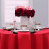Kadut Red Tablecloth - 120" Inch Round Tablecloths for Circular Table Cover in Red Washable Polyester - Great for Buffet Table, Parties, Holiday Dinner & More