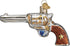 Old World Christmas Ornaments: Gun Collection Glass Blown Ornaments for Christmas Tree, Western Revolver