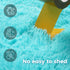 Goideal Round Fluffy Area Rug for Bedroom, Teal Blue Shaggy Rug for Boys Girls, Fuzzy Cute Princess Castle Nursery Room Rug, Circle Plush Floor Carpet for Babies Room Decor 4ft (4' Diameter)