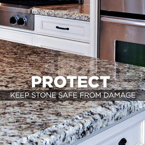 Weiman Granite Wipes - Clean, Brighten, and Protects Solid Sealed Stone Surfaces - 30 Count (2 Pack)