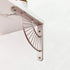 EKR Metal Shelf Braket 2 Pcs for Floating Shelves DIY L Shape Shelving Brackets Right Angle Home D©cor Accents Storage Kitchen Office Decoration Gold Rose 5.9 Inches Wood Not Included