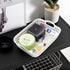 Yesdate Plastic Storage Basket Tray, Desktop Basket Tray, 6 Packs (3 Green, 3 White), F