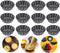 WITAIR 12 Pack Egg Tart Molds, Mini Tart Pans Muffin Cake Mold Resuable NonstickTiny Pie Tartlets Dessert Mold Pans for Pies, Cheese Cakes, Desserts, Quiche Bakeware (Black)
