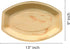 Charity Leaf Disposable Palm Leaf Tray Like Bamboo Serving Tray and Platter | All Natural and Biodegradable | Weddings, Charcuterie Boards, BBQs, and Parties | Oval (10 trays) (13" x 9")