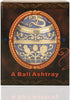 Pterosaur Windproof Ashtray with Flip Lid for Cigarette Metal Portable Smoking Tobacco Ashtray Indoor Outdoor, Handicrafts Rose Pattern Classy Gift for Women Men (Navy Blue-Golden)
