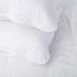 BOSOWOS Queen Pillowcases Set of 2, White Ruffles Embroidered Pillow Cases 20 x 30 Inch, Soft Breathable Microfiber Decorative Pillow Shams 2 Pack with Envelope Closure Fit Home Bed Sheet Sleeping