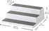 Copco 5257350 Non-Skid 3-Tier Spice Pantry Kitchen Cabinet Organizer, 2 Pack, Grey 2