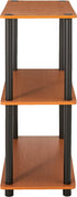 Furinno Turn-N-Tube 3-Tier Compact Multipurpose Shelf Display Rack, Light Cherry
