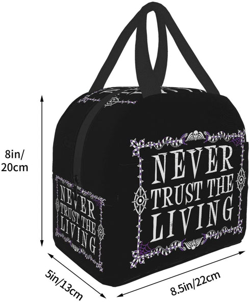 antcreptson Never Trust The Living Oxford Cloth Waterproof Thick Insulation Bag Picnic Bag Large Portable Lunch Box Bag Frozen Bag Insulation Package
