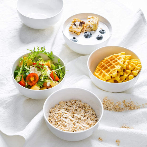 Zoneyila Large Ceramic Soup Bowl, Porcelain Serving Bowls For Soup, Salad, Pasta, Cereal, Serving Round Bowls For Kitchen (Small 4.5 inch)