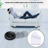 Ezprotekt 2.4 x 2.4 x 1.2 Inch Square Bed Riser - Solid Steel Bed or Furniture Post, Creates an Additional 1.2" of Height or Storage! Heavy-Duty Table, Chair, Desk or Sofa Riser (Square, White)