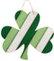 St. Patrick's Day Shamrock Hanging MDF Sign w/Rope Hanger | 13" x 14" | 1 Pc