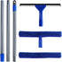 MASTERTOP Window Squeegee Cleaning Tool - Outdoor Window Cleaner, Window Washing Kit, Extension Pole, Streak Free Shine, Easily Squeegee for Window Cleaning