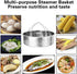 Steamer Basket, Egg Rack Holder, 7" Non-stick Springform Cake Pan, 50 Pcs Cake Paper for Instant Pot Accessories, Vegetable Food Steamer Rack. Fit Pot 5,6,8 qt Pressure