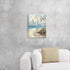 ARTISTIC PATH Abstract Wall Art Coastal Pictures: Blue Ocean Sand Seascape Painting Print on Canvas for Bedrooms (12" W x 16" H, Multi-Sized)