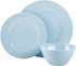 Gibson Home Brist Melamine Dinnerware Set, Service for Four (12pcs), Pastels