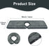 2 Pack of Faucet Absorbent Mat, Drip and Splash Catcher, Kitchen Sink Splash Guard Behind Faucet, Microfiber Kitchen Sink Mat, Kitchen Countertop Drying Mat for Kitchen, Farmhouse and RV, 18'' x 5.9''