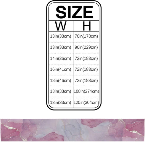 Marble Pink Table Runner-Cotton Linen-90 Inch Long Agate Gold Line Holiday Dresser Scarves,Abstract Modern Art Ombre Tablerunner for Kitchen Coffee/Dining Bedroom Home Living Room Dinner Scarf D©cor