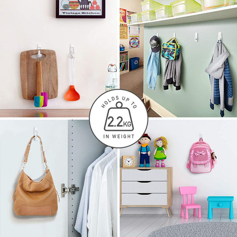 Command Large Utility Hook, White, 1-Hook, 6-Pack, Organize Damage-Free