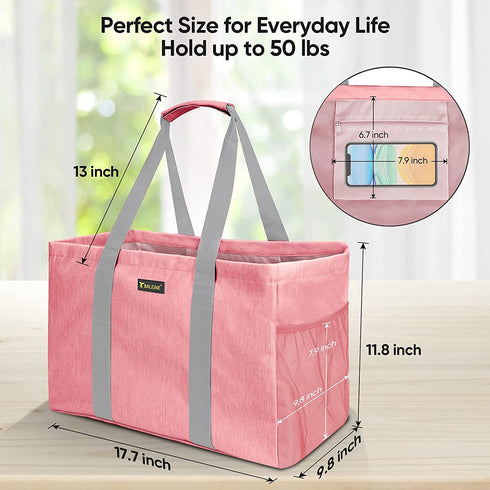 BALEINE Soft Extra Large Utility Tote, Foldable Reusable Storage Bag
