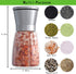Premium Stainless Steel Salt and Pepper Grinder Set(4 pieces) - Pepper Mill and Salt Mill, Spice Grinder with Adjustable Coarseness, Ceramic Rotor