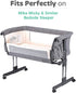 Bassinet Fitted Sheet Compatible with Mika Micky Bedside Sleeper Snuggly Soft Jersey Cotton Fits Perfectly on 19 x 32 Inch Bed Side Sleeper Mattress Pad Light Grey