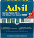 Advil (100 Packets of 2 Capsules) Pain Reliever/Fever Reducer Coated Tablet, Individually Sealed, 200mg Ibuprofen, Temporary Pain Relief, Travel Pack, Greeting Cards Included