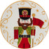 Certified International Holiday Magic Nutcracker 6" Canape/Luncheon/Snack Plates, Set of 4, Multicolor